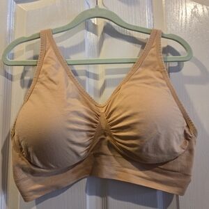 Bra Anybody Intimates Wirefree Cuplift Seamless Bra Tan Beige XL
